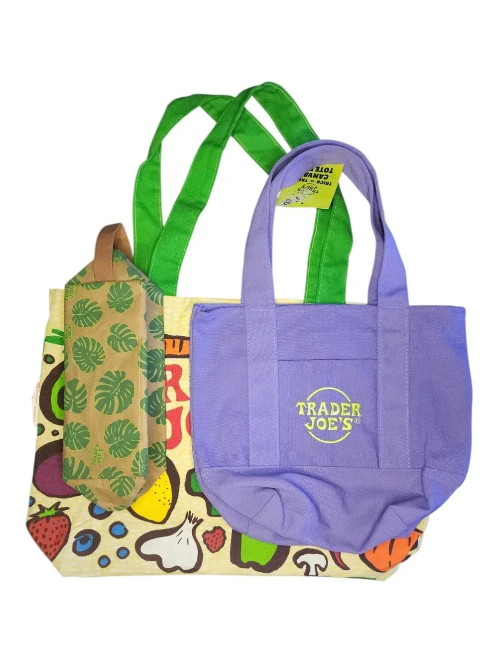 Trader Joe's Bags~~Set Of 3 - Picture 1 of 8